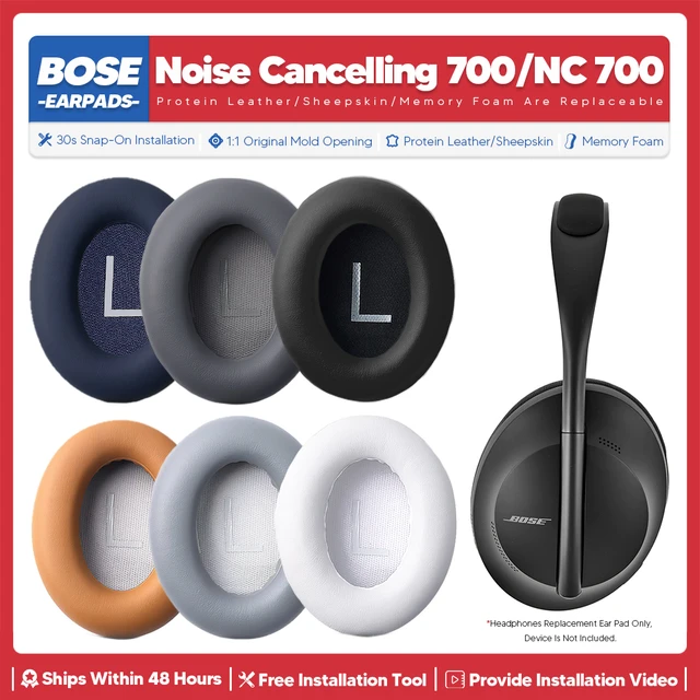 Almohadillas de repuesto para auriculares inalámbricos, Kit de almohadillas  para los oídos, piezas de reparación para Bose 700 NC700, cancelación de  ruido - AliExpress