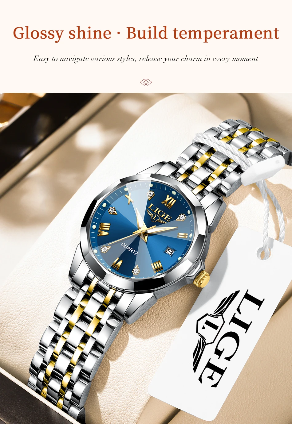 LIGE Orologio Donna - Styling elegante