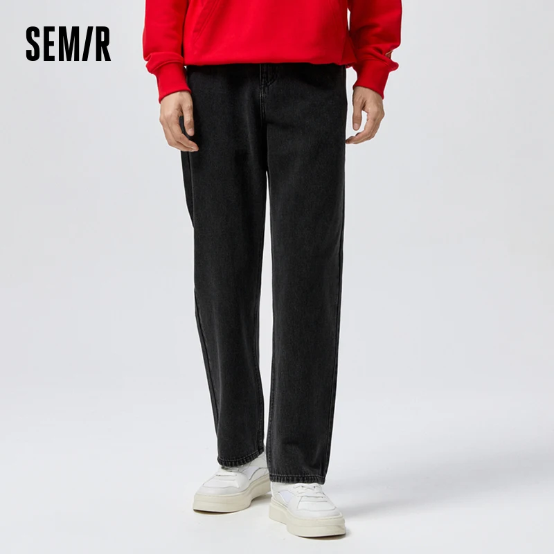 Semir Jeans Men 2023 Spring New Soft Comfortable Retro Straight Pants 2