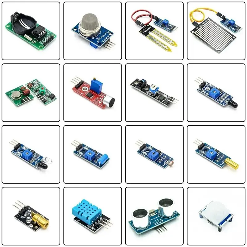 L93A-센서 모듈 키트 라즈베리 파이 2세대 Gen B 스타터 키트용 16센서 DIY 스마트 자동차 센서 세트