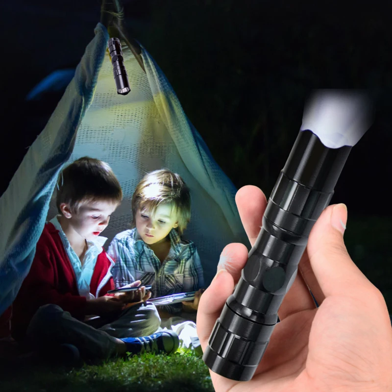 LED Flashlight 1Pc Portable Multi-Functional Flashlights For Outdoor Camping Fishing