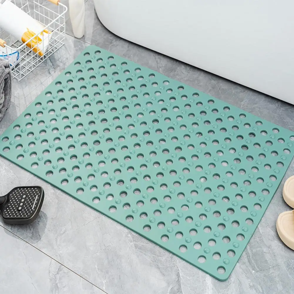 

Suction Cup Bath Mat Non-slip Bathtub Mat with Suction Cups Quick Dry Wear Resistant Drainage Holes Machine Washable Shower Mat