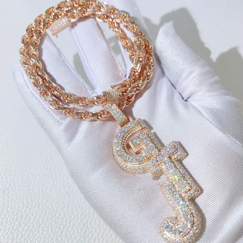 Moissanite Jewelry Custom Hip Hop Diamond Jewelry Custom Name