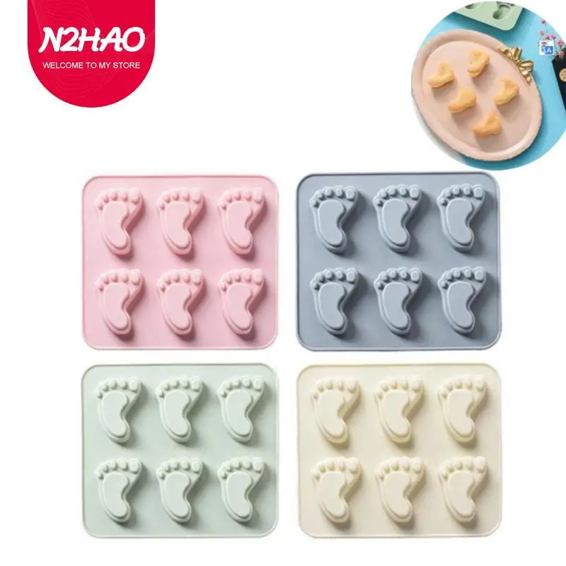 

Силиконовая форма «сделай сам» для детских ножек, 1 шт., форма для шоколада, конфет, печенья, тортов, инструменты для украшения, легко чистить, кухонная посуда для выпечки