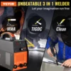 VEVOR TIG Welder 3 in 1 110V High Frequency TIG/Stick/Clean Welding Machine with IGBT Inverter 155Amp Digital Arc Welder ARC 2