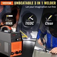 VEVOR TIG Welder 3 in 1 110V High Frequency TIG/Stick/Clean Welding Machine with IGBT Inverter 155Amp Digital Arc Welder ARC 2