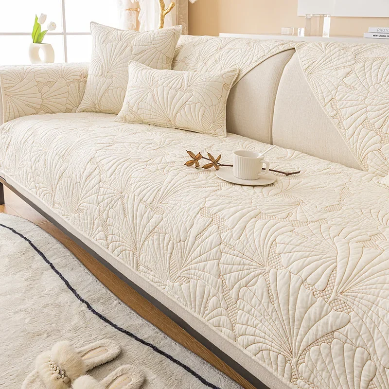2023 New Washed Cotton Sofa Cushion Modern Cushion HomestaySofa Cover Four Seasons Universal Cover Cloth 5