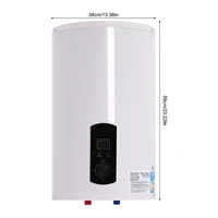220V 2000W 30L/6.6 Gal chauffe-eau électrique avec douchette à main robinet protecteur de fuite cuisine douche chauffe-eau 6