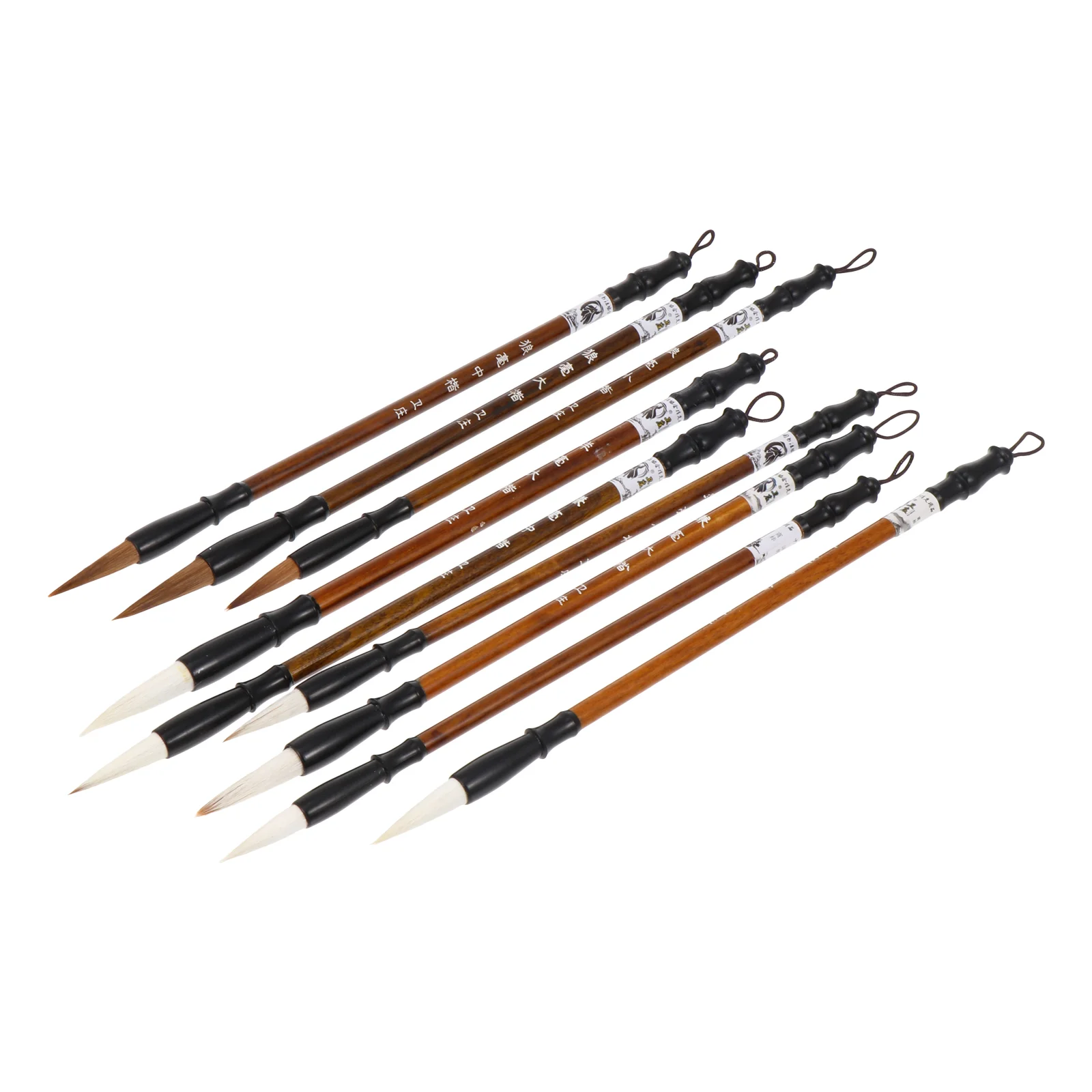 

Chinese Calligraphy Brushes Portable Painting Brushes (Light Brown)1Bag