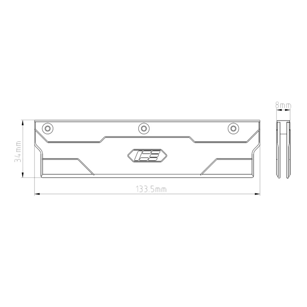 IceManCooler 전체 구리 RAM 메모리 방열판 분산 조끼, DDR5,DDR4,DDR3, 전기 영동, 열 패드 포함, 검정색 제공
