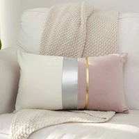 Luxury Velvet Cushion Cover, Patchwork Design Pillow Case, Home Decor, Sofa Pillows, 45x45cm, 30x50cm 2