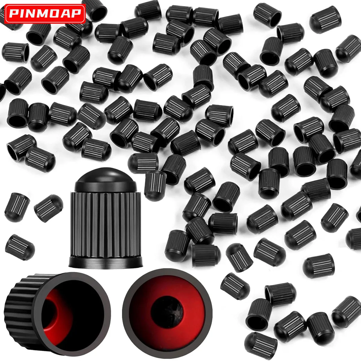 Tire Valve Caps Universal Plastic with O-Ring