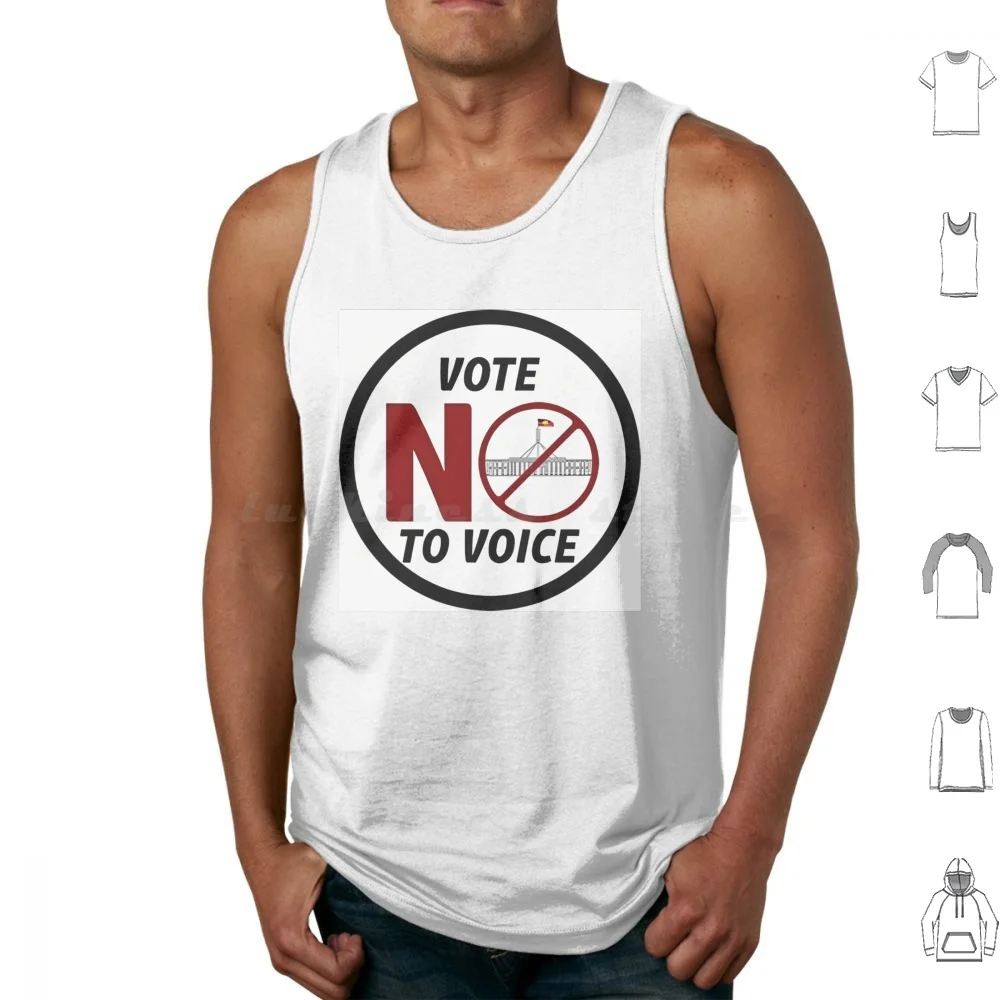 

Хлопковые майки с надписью «Vote No To Voice»