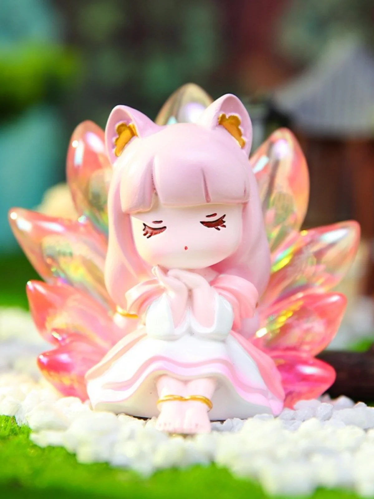 

Qingqiu Nine Tailed Fox Ancient Style Blind Box Kawaii Action Anime Figures Toys Cute Model Boy Birthday Gift Caixas Supresas