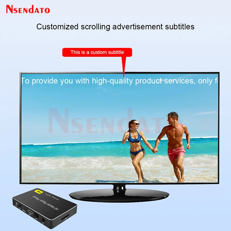 4K H.265 Full HD Media Player Panel With BT5.0/AV/HDMI-Compatible/SPDIF/Lan/USB Disk 1080P automatic playback Multimedia Player