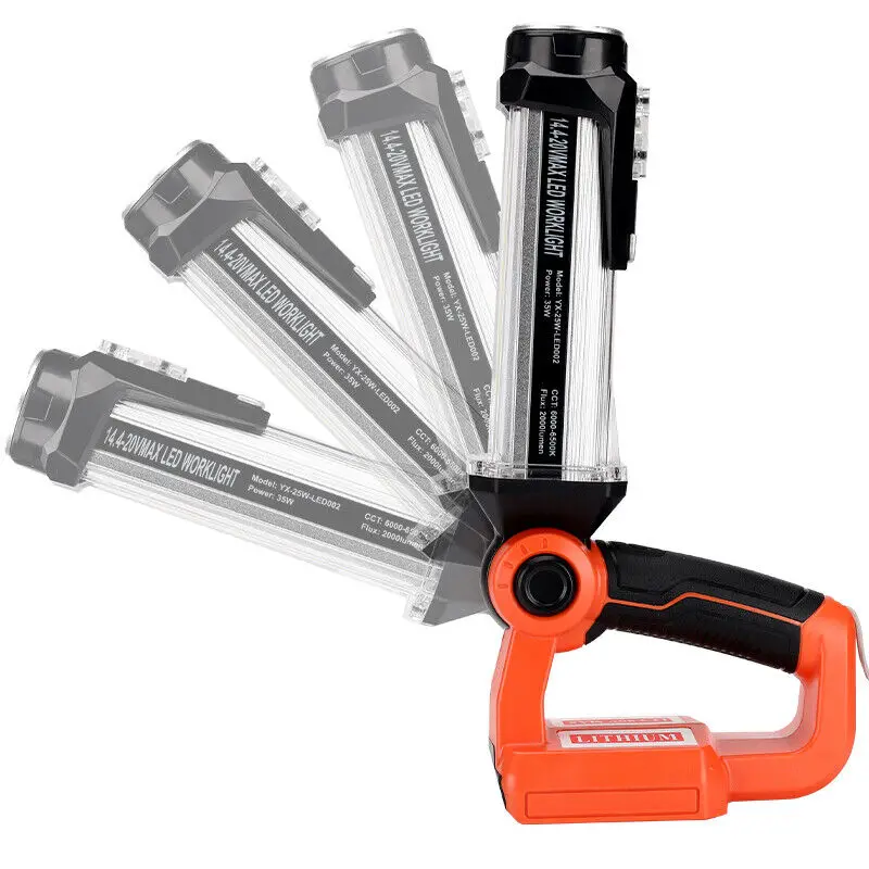 35W 2000LM Flashlight for BLACK+DECKER 20V Max Li-ion Battery Cordless LED Work