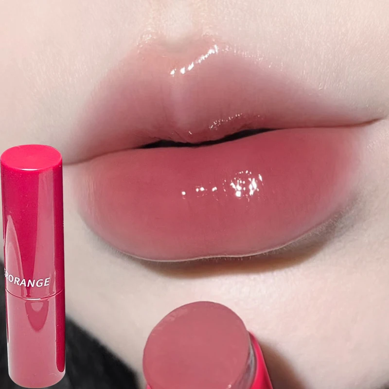 thumbnail image 1 of Rose Tea Brown Jelly Lipstick Crystal Tinted Lip Balm 8 Colors Anti-cracking Cherry Peach Lip Gloss Repairing Lip Care Cosmetics, 1 of 5