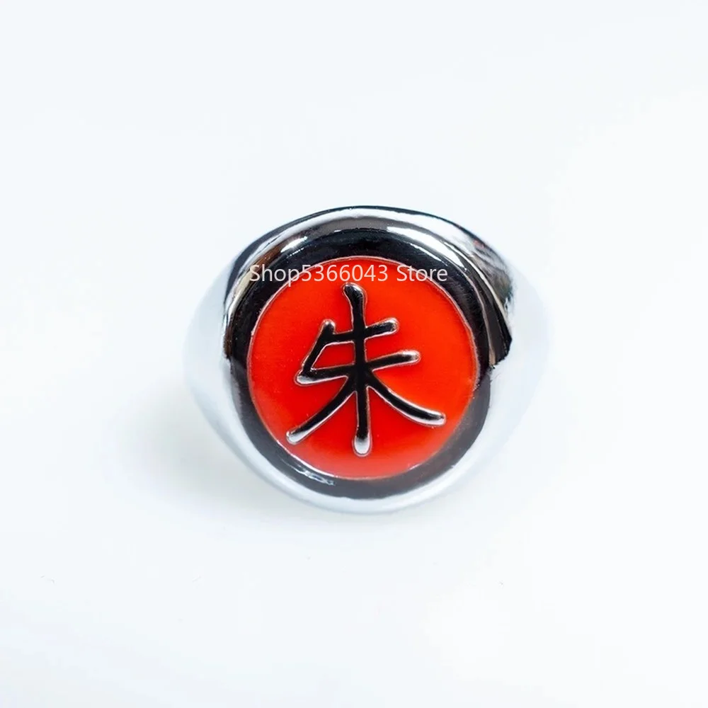 Japanese Anime Naruto Cosplay Luminous Ring Akatsuki Ring Men's Ring  Accessories Props Finger Decoration Anillos Akatsuki Itachi - AliExpress