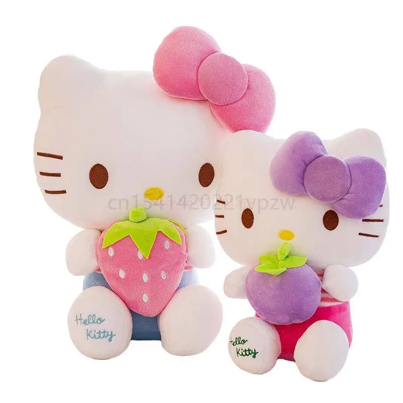 New Sanrio Kawaii Hello Kitty Plush Toy Pillow Doll Stuffed Animal Children  Plushies Home Decoration Peluche Girls Birthday Gift - AliExpress