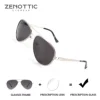 ZENOTTIC High Quilty Metal Aviator Prescription Sunglasses For Men Polarized UV400 Progressive Optical Sun Glasses Myopia Shades