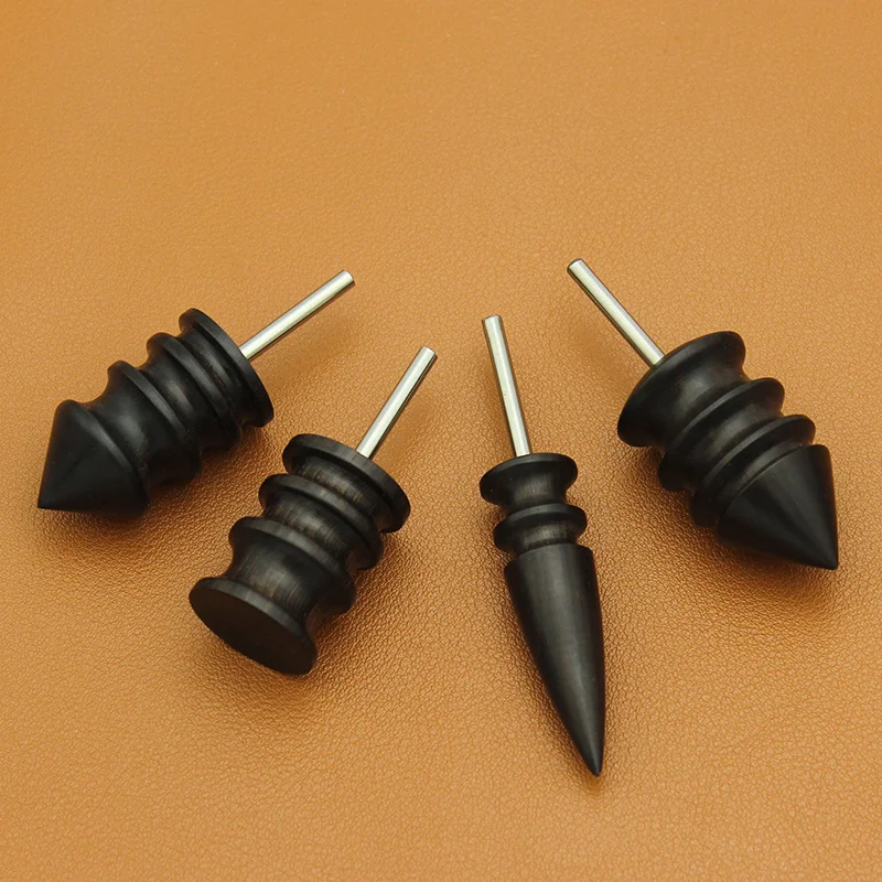 Leather Edge Electric Polishing Slicker Flat/Pointed Head Sandalwood Leathers Craft DIY Tools Tip Burnisher Wood Grinding tools