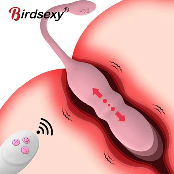 Telescopic Dildo Vibrator Female Masturbator G Spot Vagina Stimulator Wearable Vibrating Egg Kegel Ball Pussy