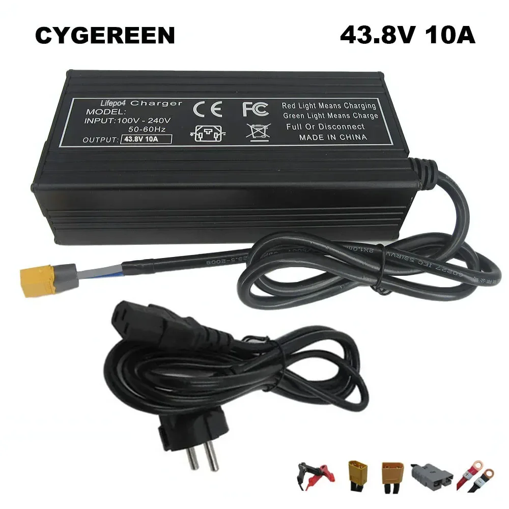 

43.8V 10A Lifepo4 12S Battery Fast Charger 36V 100AH 150AH Iron Phosphate LFP Solar System RV Ebike Energy Storage Charger