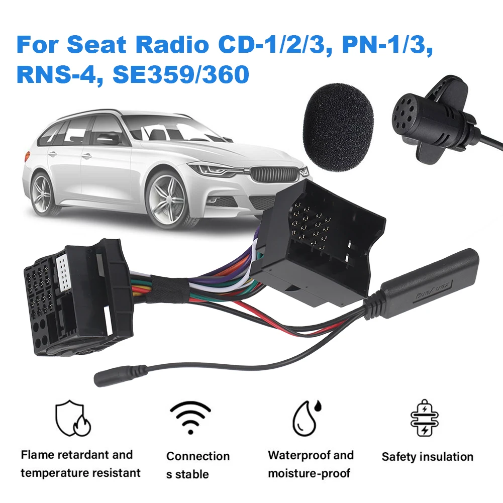 Car Radio Audio Music Device Handsfree Bluetooth 5.0 Aux Adapter