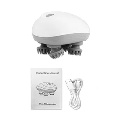 Revitalizing Electric Scalp and Body Massager with 4 Kneading Heads (No box)