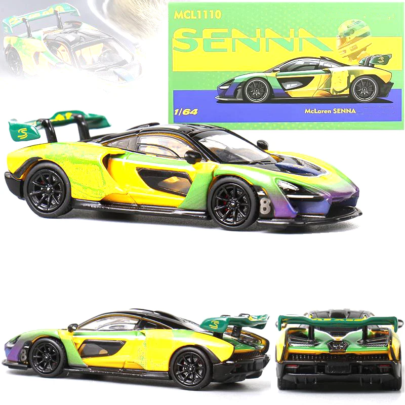 1:64 Mclaren Senna MCL1106/MCL1107/1110 스페셜 에디션 스포츠카 합금 미니어처 다이캐스트 장식품 Mclaren Collection Toy