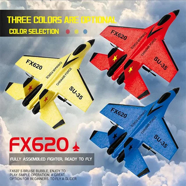 RC Foam Aircraft SU-35 Plane 2.4G Radio Control Glider Remote Control Fighter Plane Glider Airplane Foam Boys Toys for Children 1