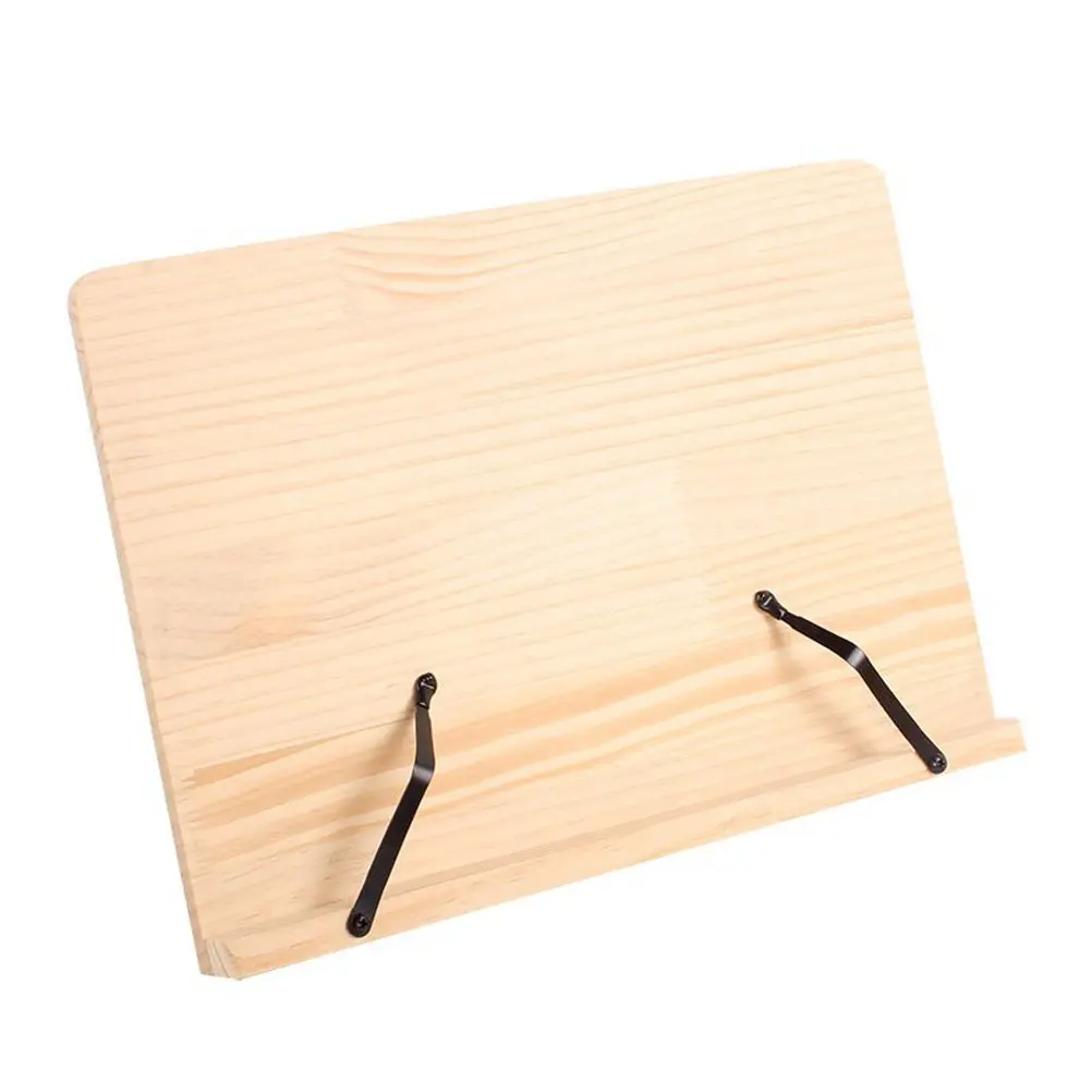 1Pcs 독서 랙 조정 가능한 데스크탑 책 스탠드 연구용 소나무 홀더 전문 독서 선반 책 받침대 랙