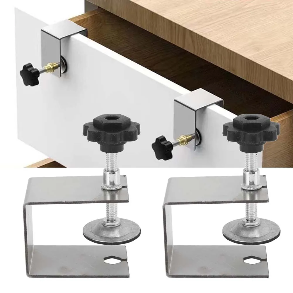 Woodworking Jig Cabinet Tool Drawer Front Installation Clamps Holder Adapter Kit Fixing Clip Woodworking Craft Repair Hand Tool