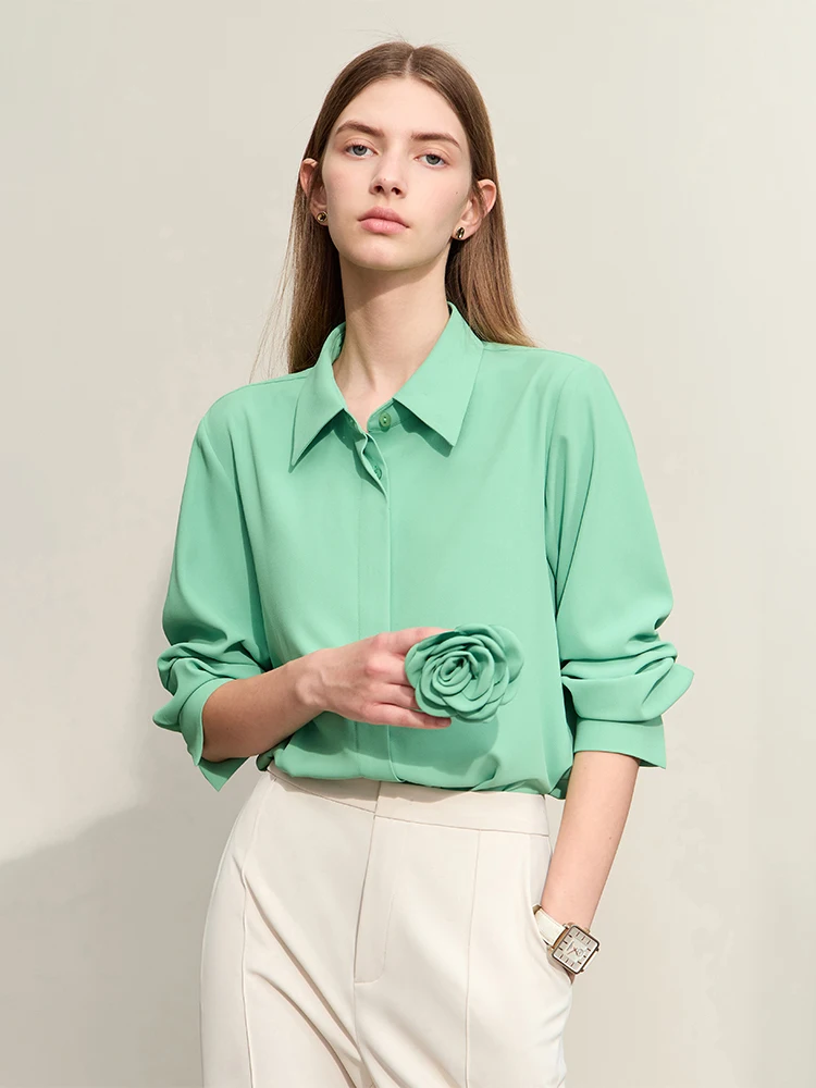 Рисунок 2 - Женская шифоновая рубашка Amii в минималистском стиле