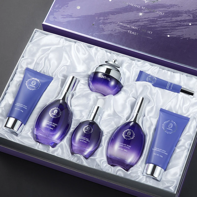 7 Piece Skincare Set Full-size skin care Product Hydration Sensitive Skin Moisturizing Nourishing Firming Skin Care Set