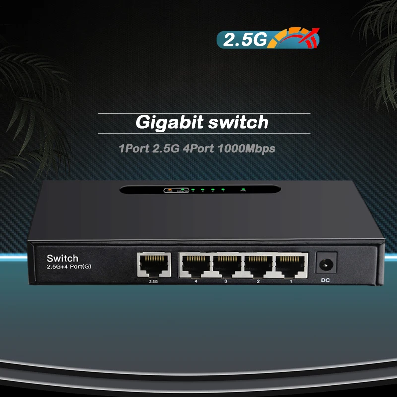 데스크탑 기가비트 네트워크 스위치, 기가비트 스위치, 네트워크 이더넷 스위치, 랜 허브, RJ45 인터넷 분배기, 자동, 1000Mbps, 2500Mbps, 2.5G