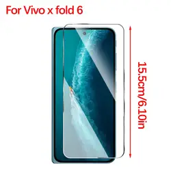 Premium Tempered Glass Screen Protector with 9H Hardness - Anti - Scratch and Case Friendly Protective Film for 3PCS (For Vivo X Fold 6)