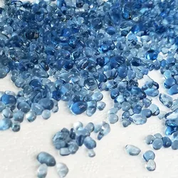 Aquarium Decoration Natural Colored Crystal Sand - 500g Fish Tank Beautification Decorative Stones (Light Blue)