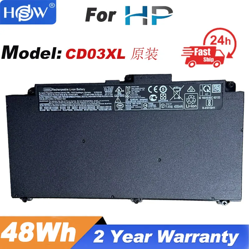 

11.4V 48Wh CD03XL Original Battery For HP ProBook 640 G4/645 G4/650 G4/640 G5/650 G5/650 G7 HSTNN-UB7K HSTNN-LB8F HSTNN-IB813