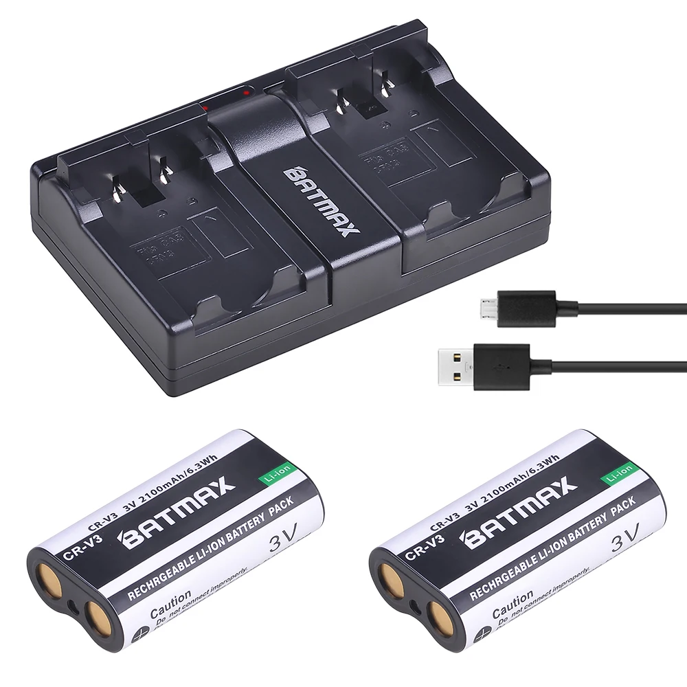 

CR-V3 CRV3 2200mah Li-ion Camera Battery + Charger for Kodak DX6340 C360 C433 D4104 C340 C310 C530 C875 C743