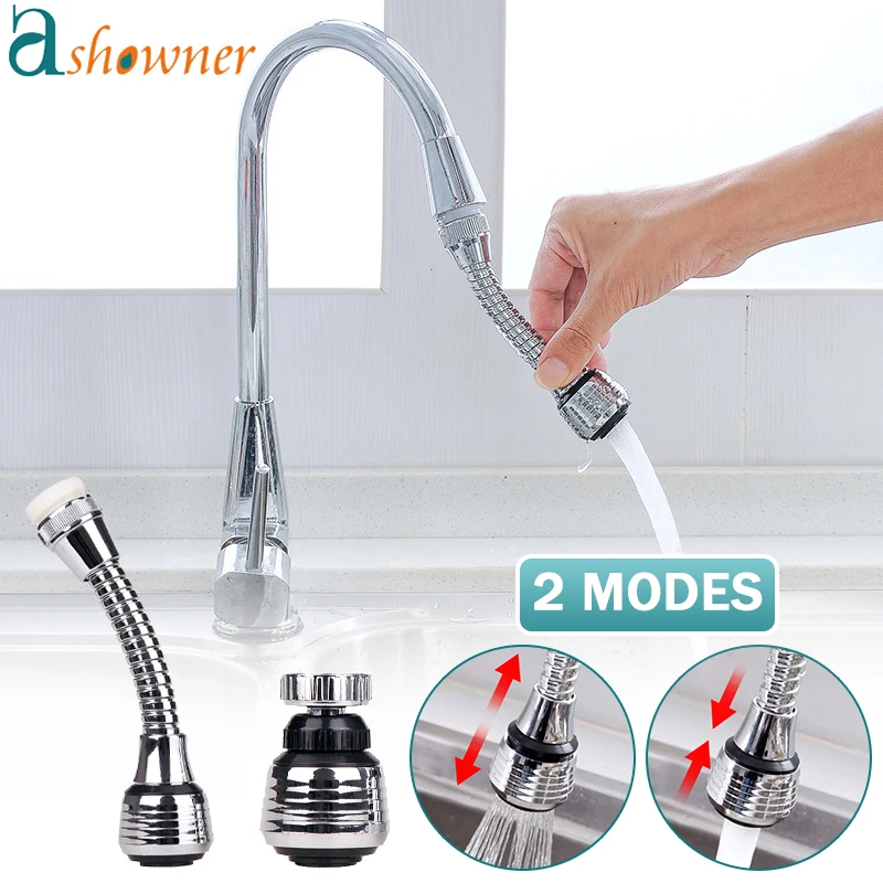 Faucet Aerator 360 Degree Kitchen Faucet Water Saving High Pressure Nozzle Tap Adapter Adjustable Water Filter Diffuser