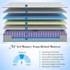 12 Inch Memory Foam Hybrid Mattress, a Box with Motion Isolation, Strong Edge Support, Pressure Relief, Medium Firm 4