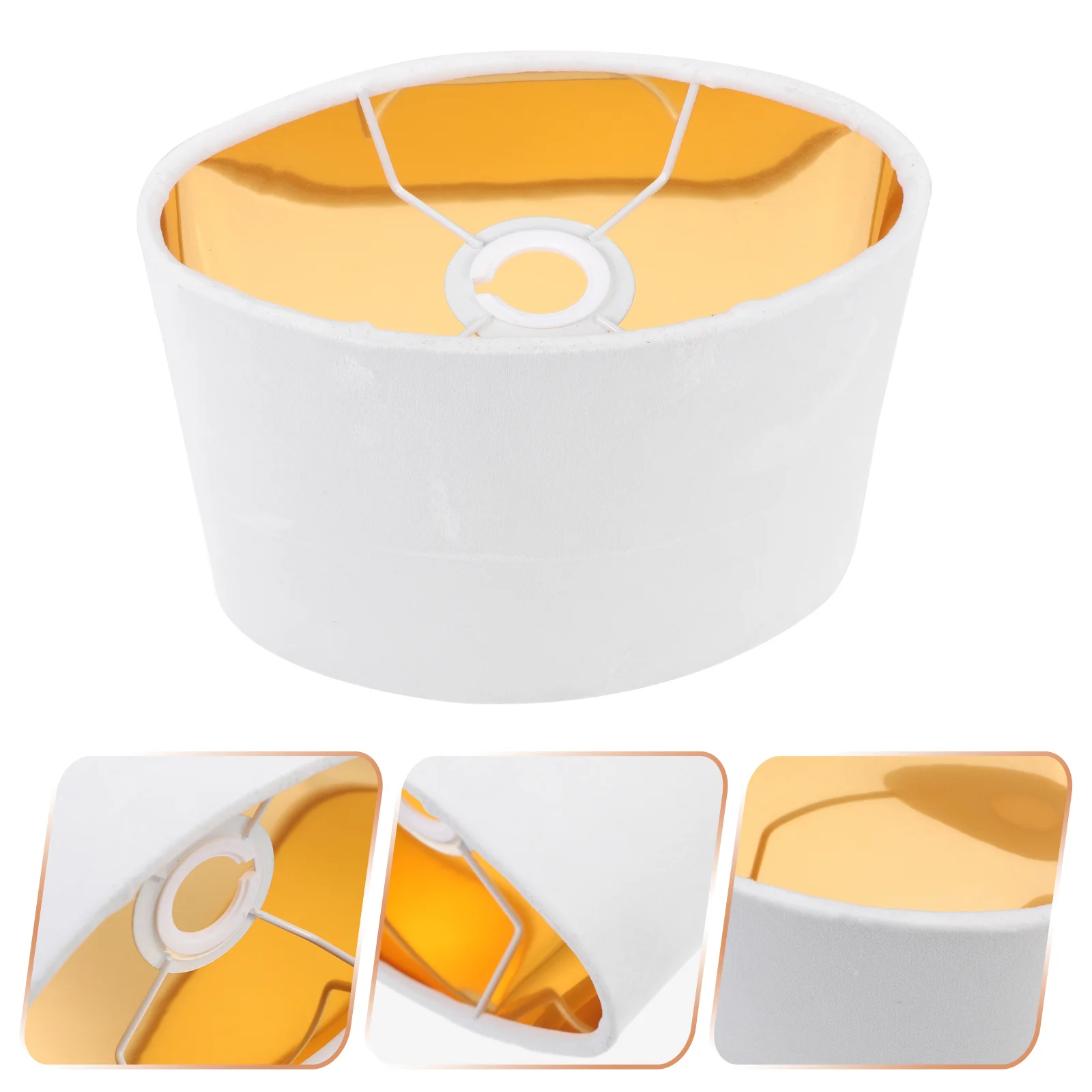 

Lamp Shade Table Oval Light Cloth Lampshade Practical Simple Delicate Durable Statue Tool