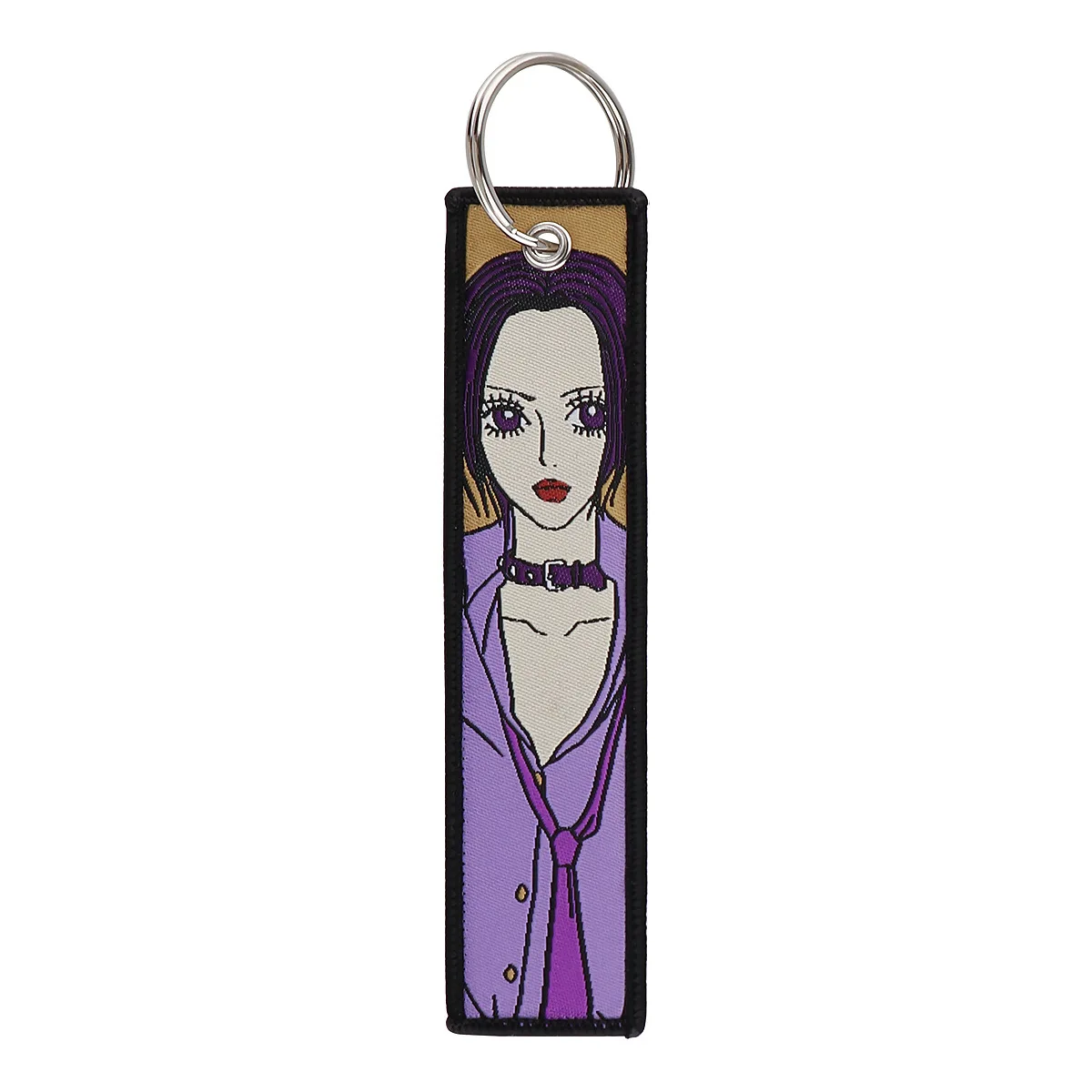 Embroidered Anime Cartoon Keychain - Stylish Keyring Holder and Pendant Accessories