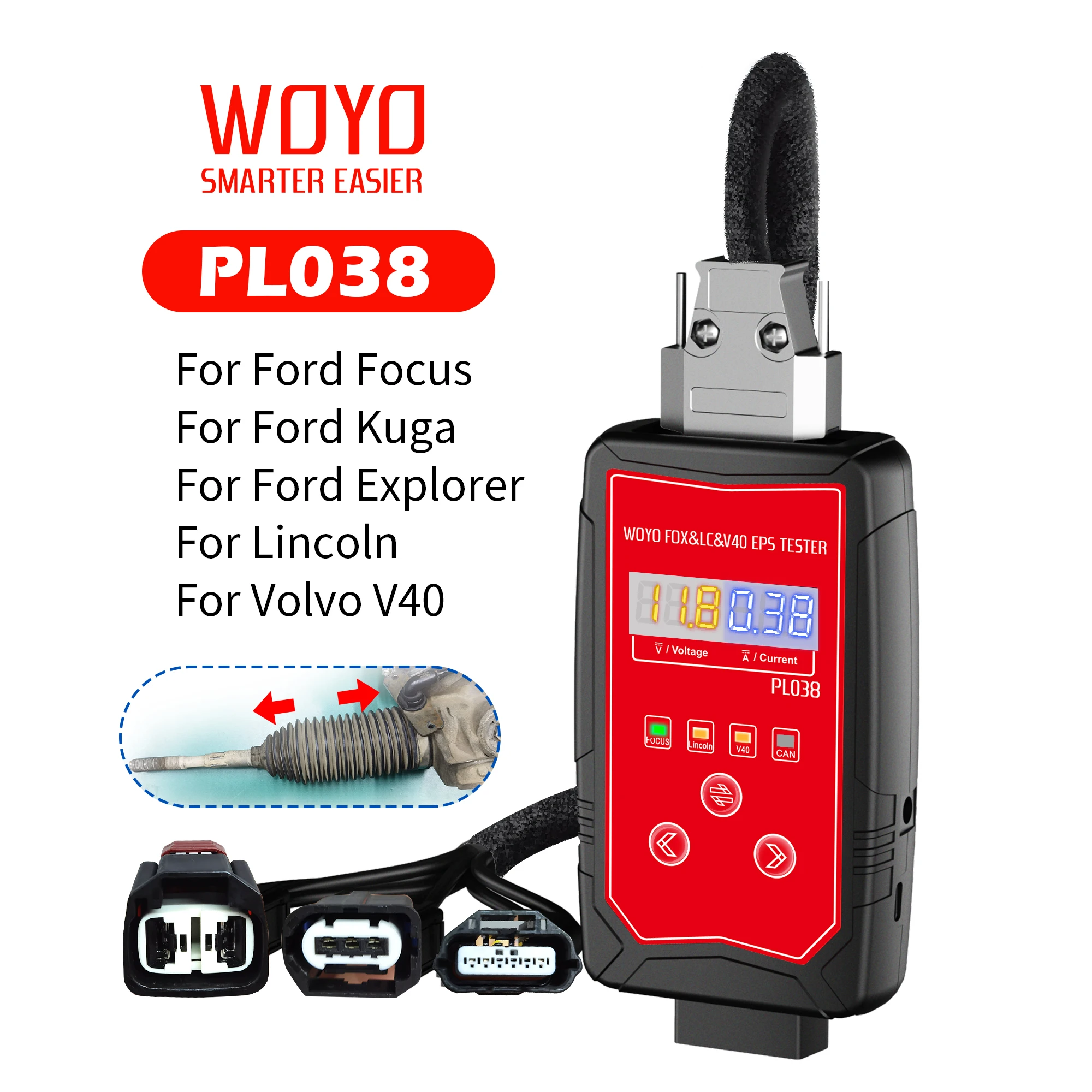 Woyo Pl038 Eps Tester Per Ford Focus Kuga Explorer Lincoln Volvo Automotive Diagnostic Tool Tester Del Motore Del Volante