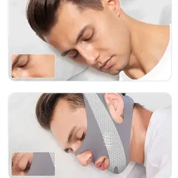 Maschera Notturna Modellante Viso Traspirante Elastica Effetto Lifting Rassodante Cura della Pelle Fascia Dimagrante Maschera Contenitiva per il Mento Donna