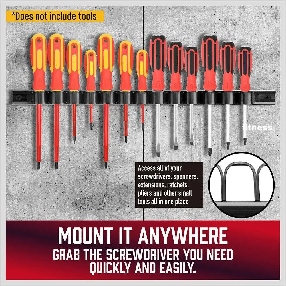3PC Screwdriver Organizer Tool Holder Wall Organizer Wall Mount for Vice Wrench Plier Screwdriver Organization tool storage 공구정리 6