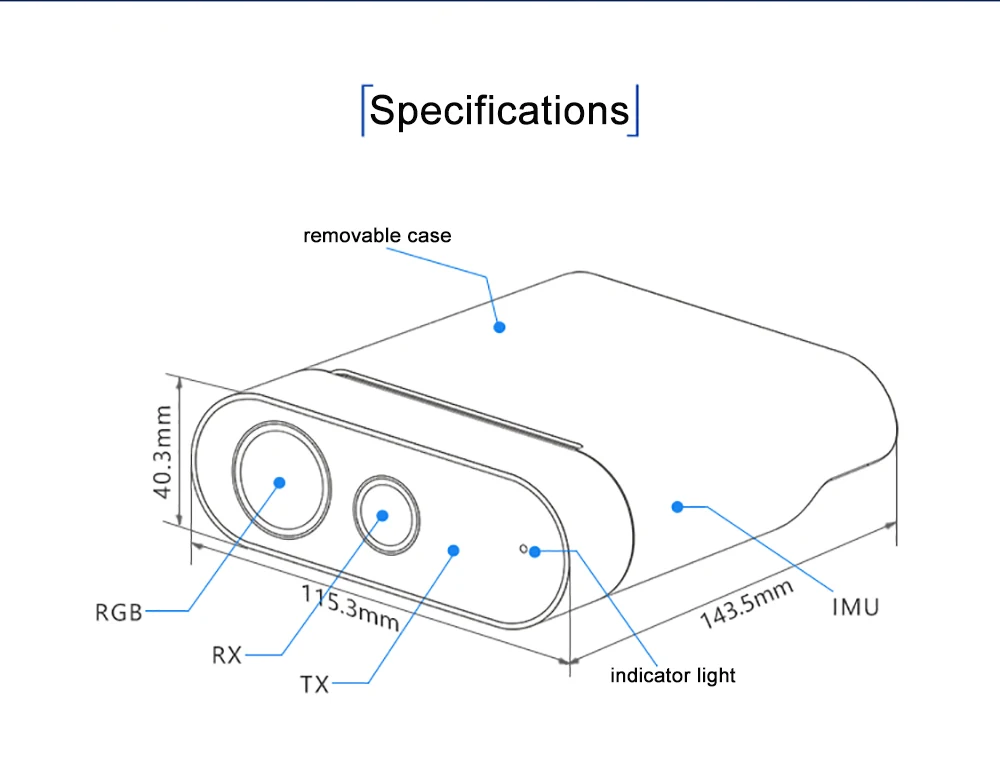 ORBBEC Femto Mega Depth Camera Structured Light 3D Scanning Map Reconstruction O