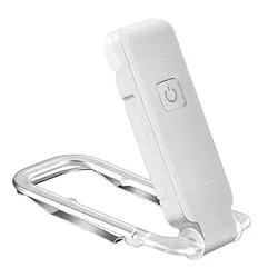 Portable LED USB Rechargeable Eye Protection Reading Light with Clip Bookmark Feature (WHITE)