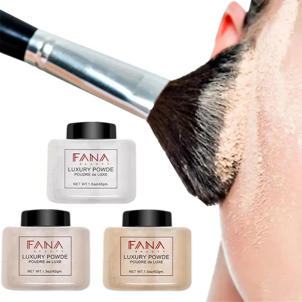 

3Colors Powder Smooth Loose Oil Control Face Powder Makeup Concealer Beauty Highlighter Mineral Powder Transparent